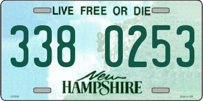 NH license plate 3380253