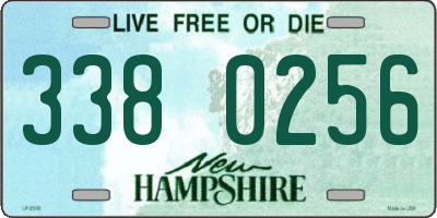 NH license plate 3380256