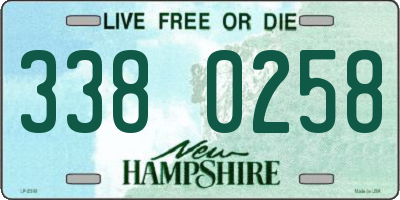 NH license plate 3380258