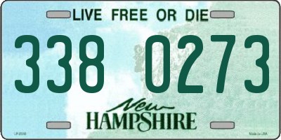 NH license plate 3380273
