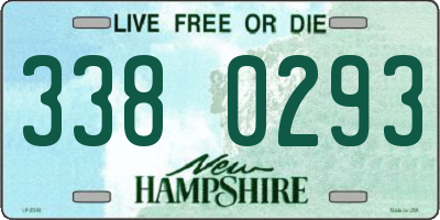 NH license plate 3380293
