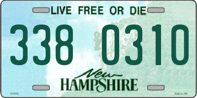 NH license plate 3380310