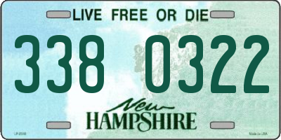 NH license plate 3380322