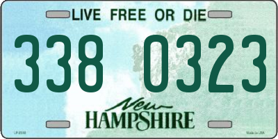 NH license plate 3380323