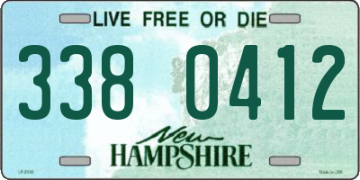 NH license plate 3380412