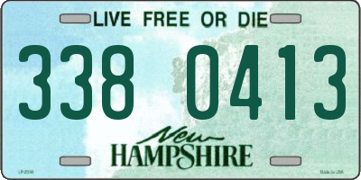 NH license plate 3380413