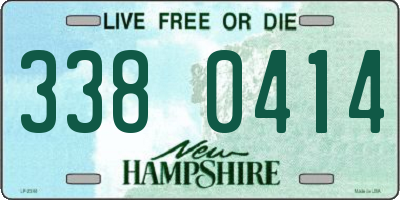 NH license plate 3380414
