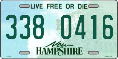 NH license plate 3380416