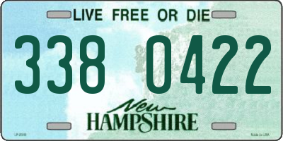 NH license plate 3380422