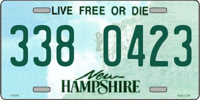 NH license plate 3380423