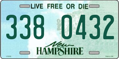NH license plate 3380432