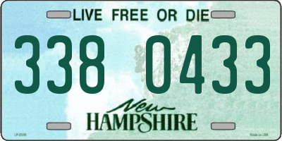 NH license plate 3380433