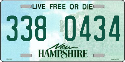 NH license plate 3380434