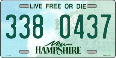 NH license plate 3380437