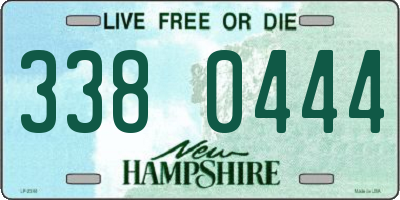 NH license plate 3380444