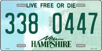 NH license plate 3380447