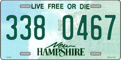NH license plate 3380467