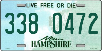 NH license plate 3380472