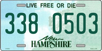 NH license plate 3380503