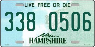 NH license plate 3380506