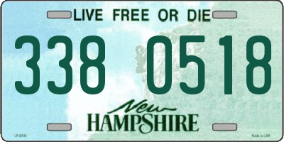 NH license plate 3380518