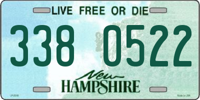 NH license plate 3380522
