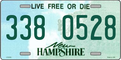 NH license plate 3380528