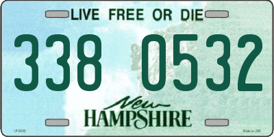 NH license plate 3380532