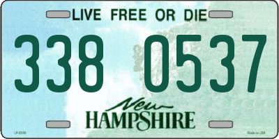 NH license plate 3380537
