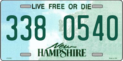 NH license plate 3380540