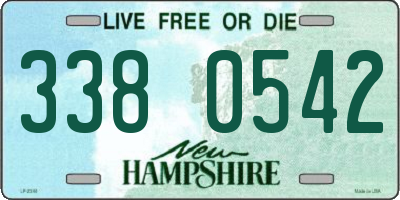 NH license plate 3380542