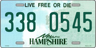 NH license plate 3380545