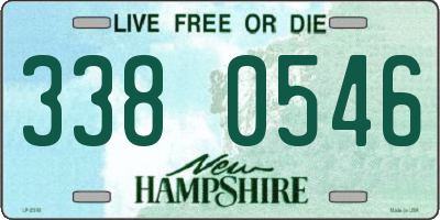 NH license plate 3380546