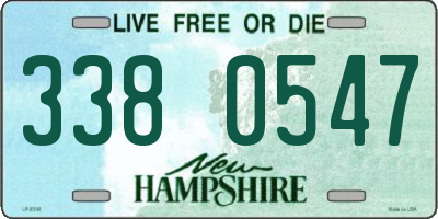 NH license plate 3380547