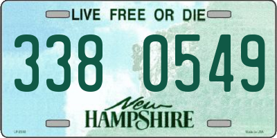 NH license plate 3380549
