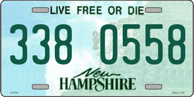 NH license plate 3380558