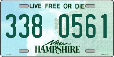 NH license plate 3380561