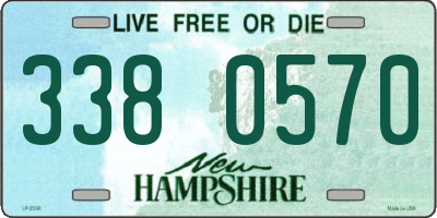 NH license plate 3380570