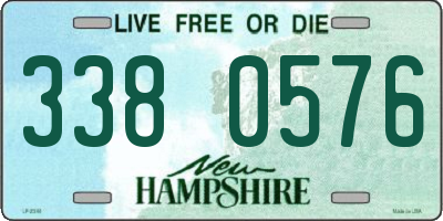 NH license plate 3380576
