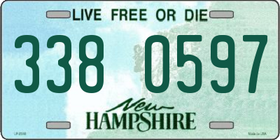 NH license plate 3380597