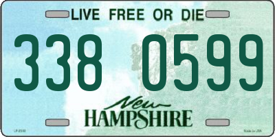 NH license plate 3380599