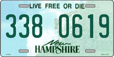 NH license plate 3380619