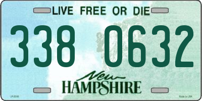 NH license plate 3380632