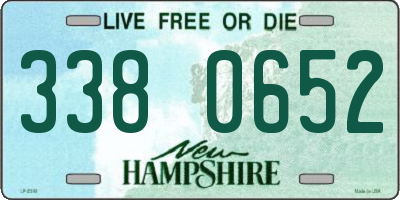 NH license plate 3380652