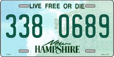 NH license plate 3380689