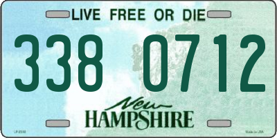 NH license plate 3380712