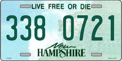 NH license plate 3380721