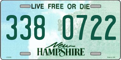 NH license plate 3380722