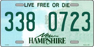 NH license plate 3380723