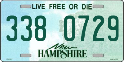 NH license plate 3380729